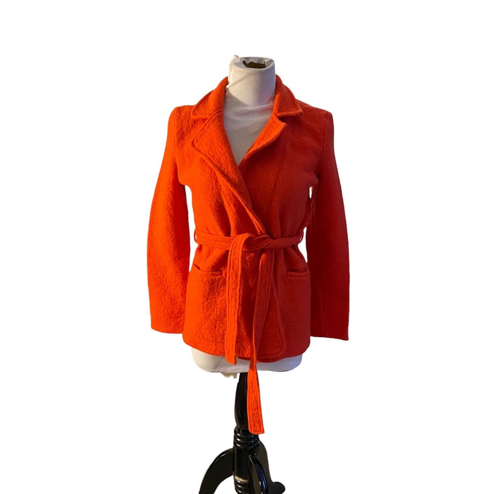 20-Anthropologie Sparrow Orange Jacket size small - Picture 1 of 7